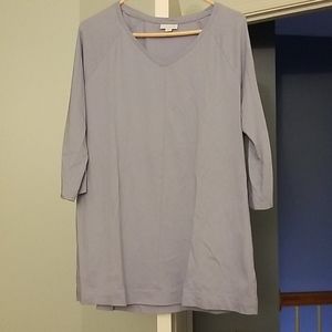 EUC M lt blue tunic with pockets